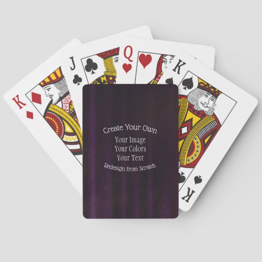 Creëer Uw eigen Aangepast Pokerkaarten (Achterkant)