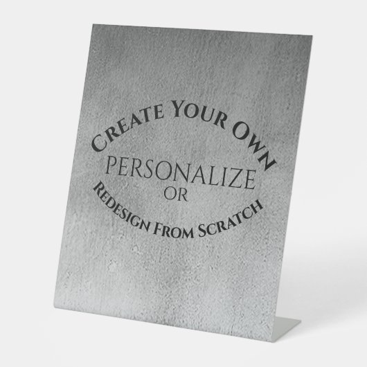 Creëer Uw eigen Aangepast Reclamebord Met Voetstuk (Voorkant)