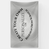 Creëer Uw eigen Aangepast Spandoek (Verticaal)