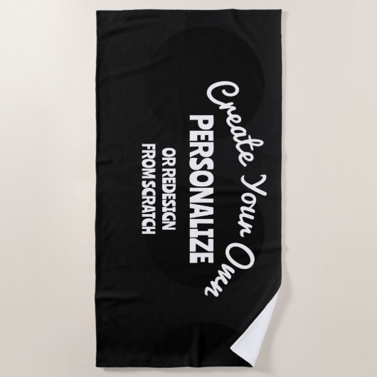 Creëer Uw eigen Aangepast Strandlaken (Voorkant)