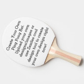 Creëer Uw eigen Aangepast Tafeltennisbatje (Zijkant)