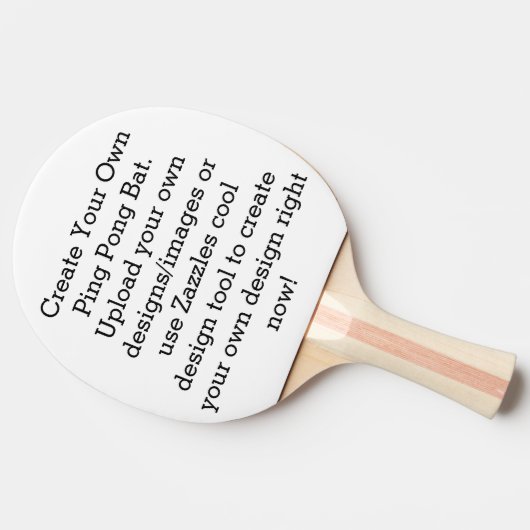 Creëer Uw eigen Aangepast Tafeltennisbatje (Zijkant)