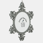 Creëer Uw eigen Aangepast Tin Sneeuwvlok Ornament (Links)