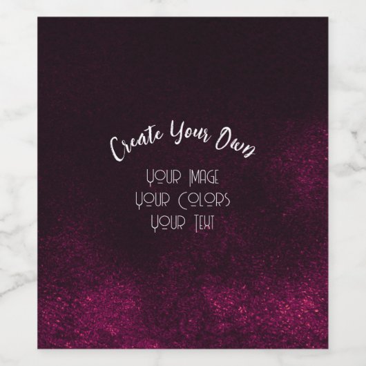 Creëer Uw eigen Aangepast Wijn Etiket (Enkel label)