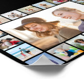 Creëer Uw eigen aangepaste 21 bewerkbare fotokleur Poster (Hoek)