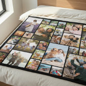 Creëer Uw Eigen Aangepaste 28 Fotocollage Fleece Deken