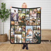 Creëer Uw Eigen Aangepaste 28 Fotocollage Sherpa Deken