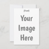 Creëer uw eigen aangepaste afbeelding bericht 3.5  bedankkaart (Voorkant)