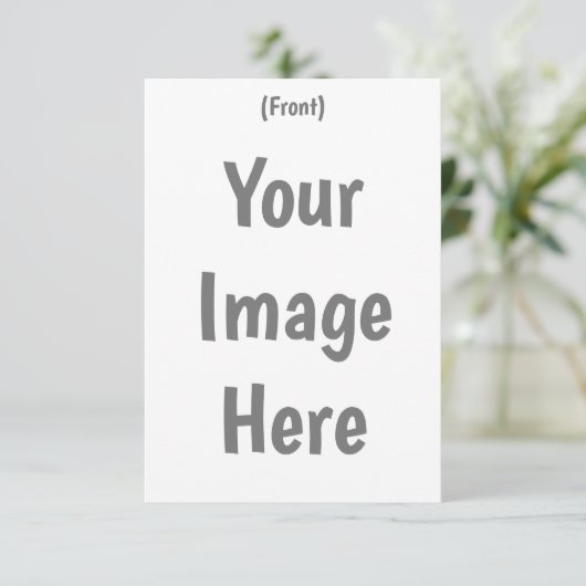 Creëer uw eigen aangepaste afbeelding bericht 3.5 bedankkaart (Staand voorkant)