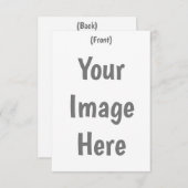 Creëer uw eigen aangepaste afbeelding bericht 3.5  bedankkaart (Voorkant / Achterkant)