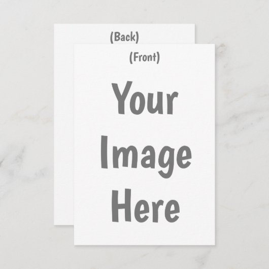 Creëer uw eigen aangepaste afbeelding bericht 3.5  bedankkaart (Voorkant / Achterkant)