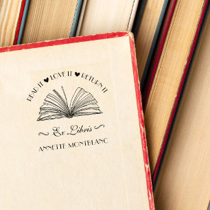 Creëer Uw eigen aangepaste afbeelding Ex Libris Bo Rubberstempel