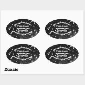 Creëer Uw eigen aangepaste Afbeelding Ovale Sticker (Vel)