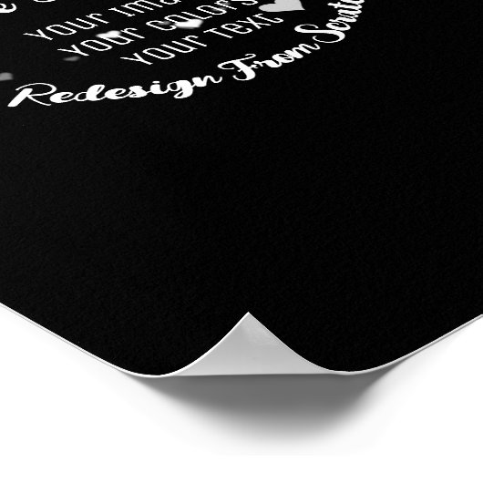 Creëer Uw eigen aangepaste Afbeelding Poster (Hoek)