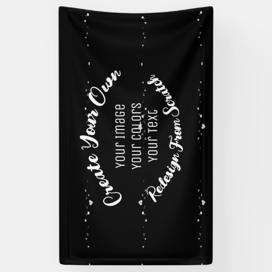 Creëer Uw eigen aangepaste Afbeelding Spandoek (Verticaal)