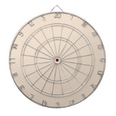 Creëer Uw eigen aangepaste ammond beige Dartbord (Voorkant)