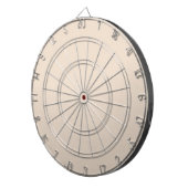 Creëer Uw eigen aangepaste ammond beige Dartbord (Voorkant Rechts)