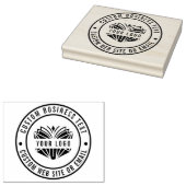Creëer Uw eigen aangepaste bedrijfsnaam Logo LARGE Rubberstempel (Gestempeld)