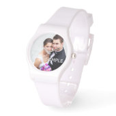 Creëer Uw Eigen Aangepaste Bruiloft Afbeelding Horloge (Hoek)