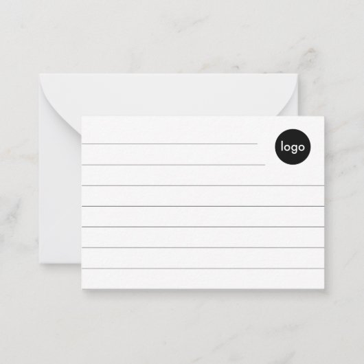 Creëer uw eigen aangepaste business Logo-index Notitiekaartje (Achterkant)