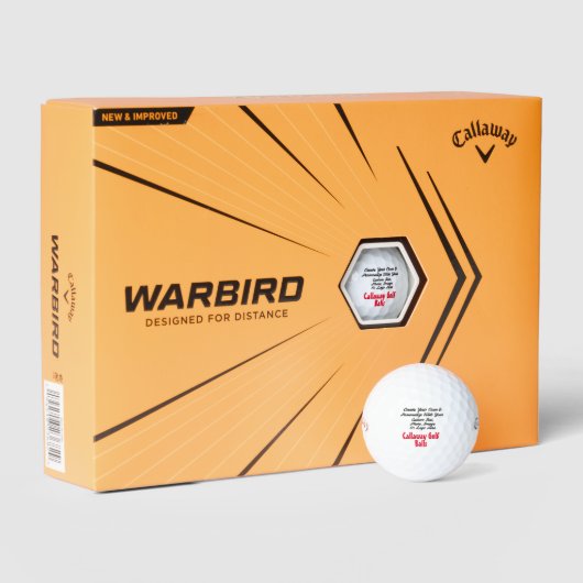Creëer Uw eigen aangepaste Callaway Golfballen (Verpakking)