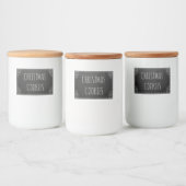 Creëer uw eigen aangepaste -chalkboardSjabloon Voedselcontainer Etiket (Flessen)