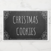 Creëer uw eigen aangepaste -chalkboardSjabloon Voedselcontainer Etiket (Enkel label)