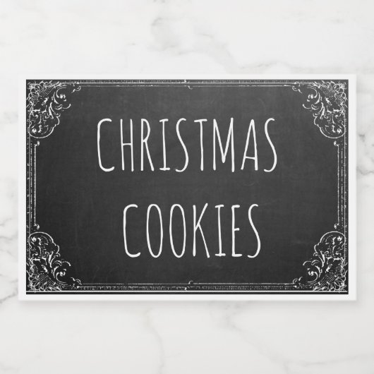 Creëer uw eigen aangepaste -chalkboardSjabloon Voedselcontainer Etiket (Enkel label)