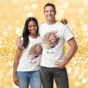 Creëer uw eigen aangepaste coole foto en tekst T-s T-shirt