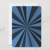 Creëer uw eigen aangepaste Deep Retro Sunburst Kaart (Achterkant)