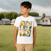 Creëer Uw eigen aangepaste Dino alfabet naam T-shirt