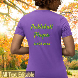 Creëer uw eigen aangepaste elegante scripts op bas t-shirt