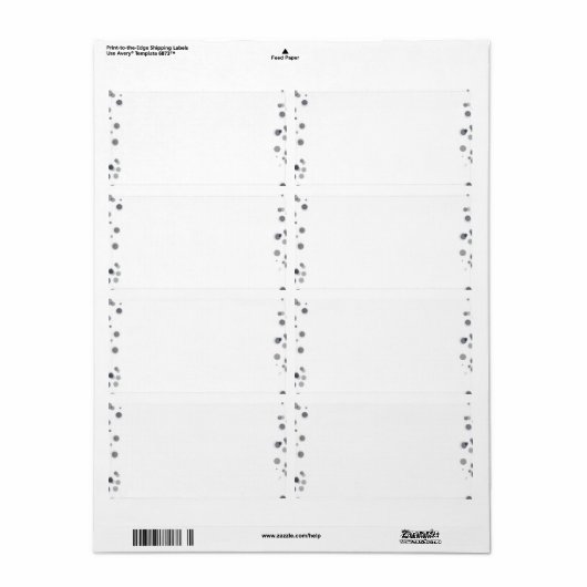 Creëer Uw eigen aangepaste  Etiket (Full Sheet)