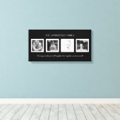 Creëer Uw eigen aangepaste familieportret Canvas Afdruk (Insitu (Houten vloer))
