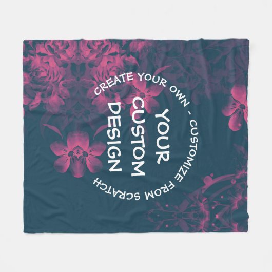 Creëer Uw eigen aangepaste  Fleece Deken (Voorkant (Horizontaal))