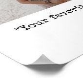 Creëer Uw Eigen Aangepaste Foto en Citaat Poster (Hoek)