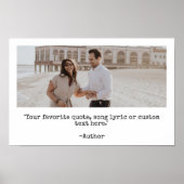 Creëer Uw Eigen Aangepaste Foto en Citaat Poster (Voorkant)