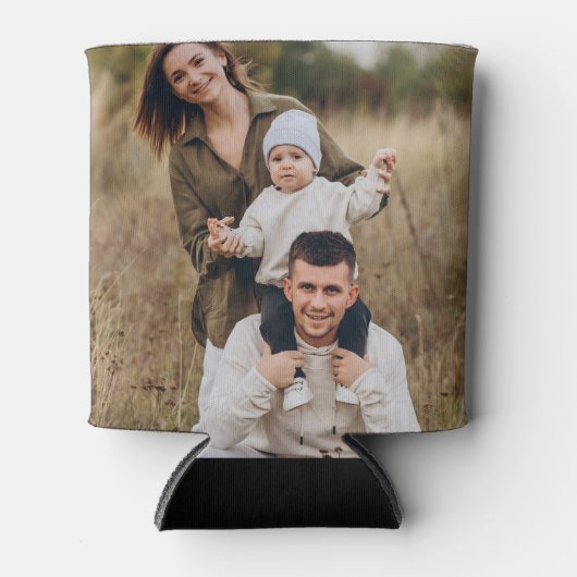 Creëer uw eigen aangepaste foto gepersonaliseerd blikjeskoeler (Voorkant)