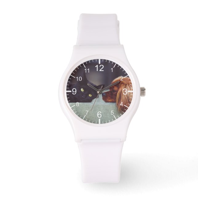 Creëer Uw eigen aangepaste foto Horloge (Voorkant)