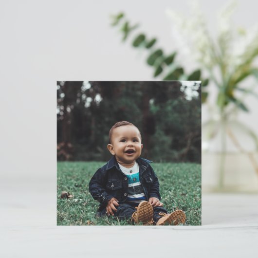 Creëer Uw eigen aangepaste foto Kaart (Staand voorkant)