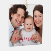 Creëer Uw eigen aangepaste foto Keramisch Ornament (Rechts)