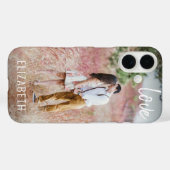 Creëer Uw eigen aangepaste foto Moderne Script LOV Case-Mate iPhone Case (Achterkant (horizontaal))