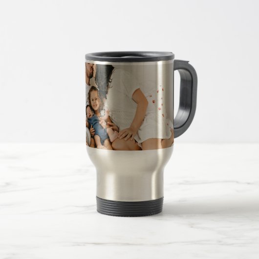 Creëer Uw eigen aangepaste foto op maat Reisbeker (Voorkant rechts)