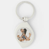 Creëer Uw eigen aangepaste foto op maat Sleutelhanger (Voorkant)