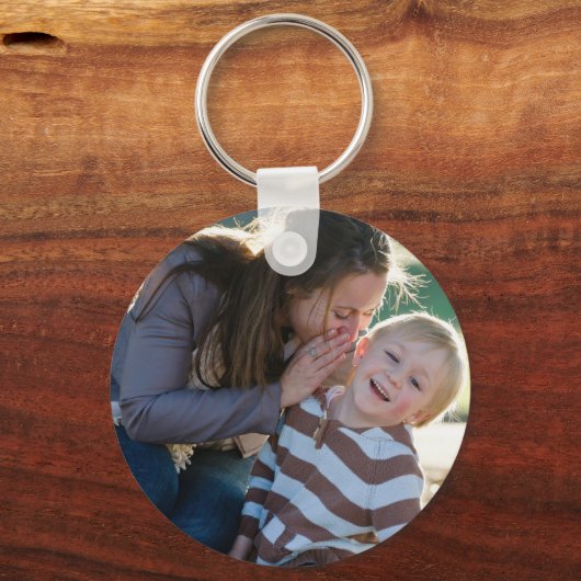 Creëer Uw eigen aangepaste foto Sleutelhanger (Achterkant)