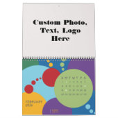 Creëer uw eigen aangepaste foto speelse partij kalender (Feb 2026)