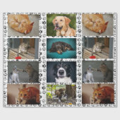 Creëer Uw Eigen Aangepaste Foto van het Huisdier K Cadeaupapier (Vlak)