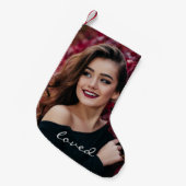 Creëer Uw eigen aangepaste foto van uw eigen editi Kleine Kerstsok (Voorkant (Hangend))