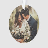 Creëer uw eigen aangepaste foto vervangen ornament (voorkant)