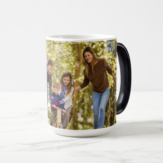 Creëer uw eigen aangepaste foto warmte veranderend magische mok (Voorkant rechts)